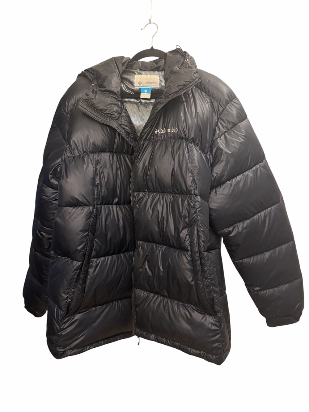 Men's Columbia Black Quilted Puffer Jacket with Hood